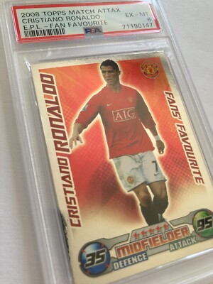 2008 Topps Match Attax English P.L. Cristiano Ronaldo Fan