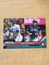 2023 MLB Topps NOW 720 JULIO RODRIGUEZ BOBBY WITT JR ROYALS MARINERS BLUE /49