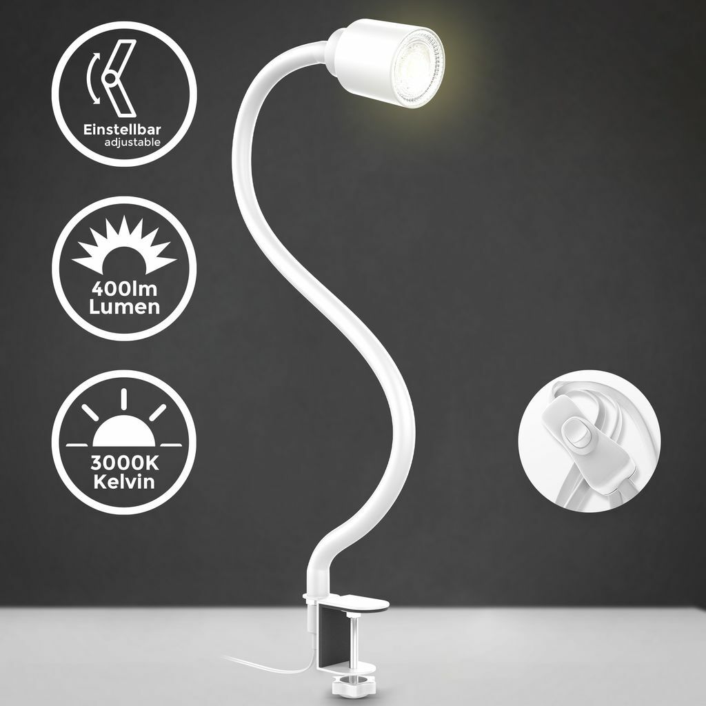 Lampe de lecture LED pivotante et flexible pour un ciblage lumineux