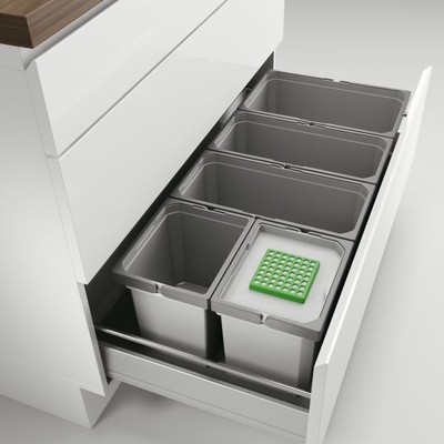 Cox  Box 235 S/1000-5 Bio, Abfallsammler für vorhandene Auszüge, hellgrau