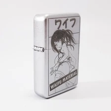 BRAND NEW -  DESIGNED BRUSHED STYLED CIGARETTE PETROL LIGHTER - Waifu Material 2