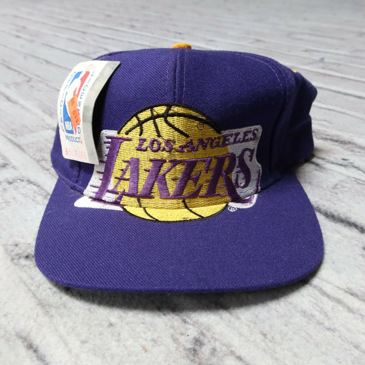 Vintage Deadstock Los Angeles Lakers Big Logo Snapback Hat Cap 90s