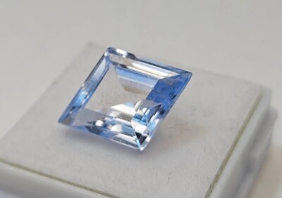 Shinny Light Natural Blue Sapphire 8-10Ct  Certified Loose Gemstone Fancy Cut