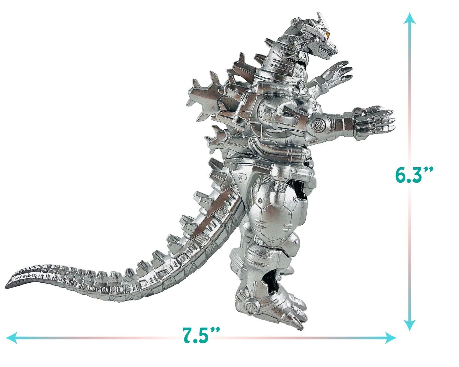 2PCS Big Godzilla Earth MechaGodzilla Figuras Rei Angola