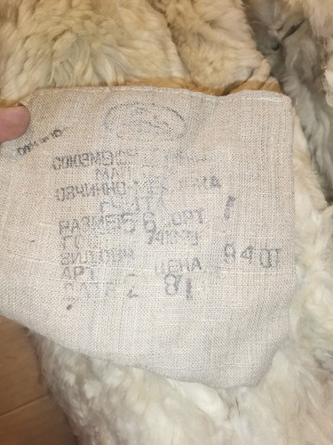 Black Tulup Bekesha Army USSR 1981 Sheepskin Fur coat - Picture 9 of 24