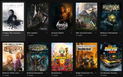 Epic Games Account mit über 50 Spielen innerhalb von 24 Stunden Antwort 