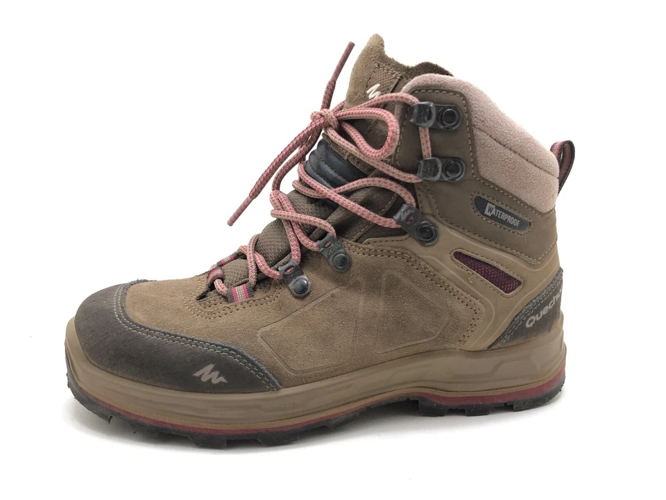 Quechua Damen Stiefel Trekkingstiefel Boots Braun Gr. 37 (UK 4)