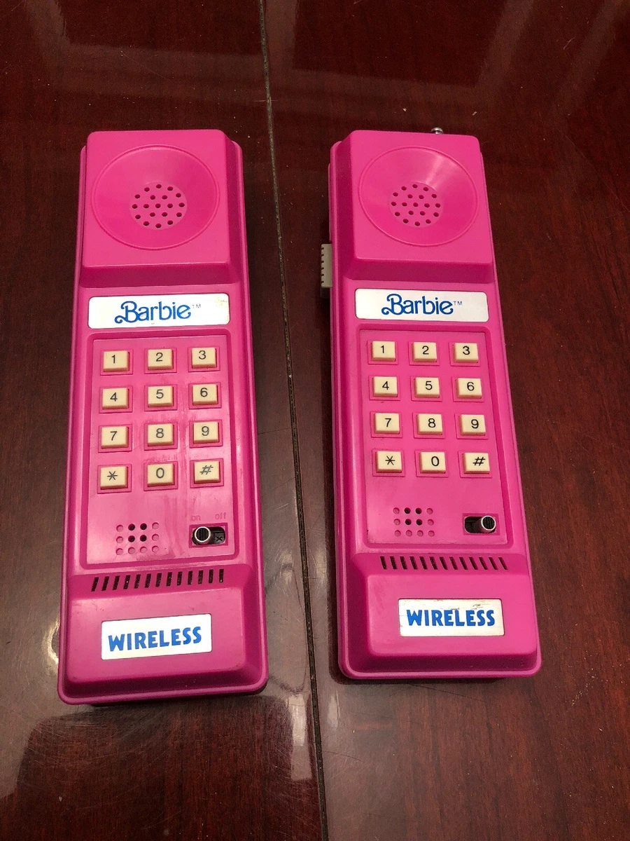 WORKING Rare* Vintage Barbie Wireless Walkie Talkie Set 1983