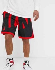 Nike Vintage Rare Glanz Retro Soccer Basketball Shorts Throwback Black S