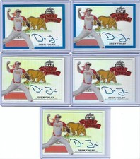 2015 Leaf Metal Draft DREW FINLEY State Pride Blue Prismatic RC Auto 2/25 Yanks