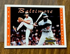 2001 Sunoco Coke Dream Team # 5 Jim Palmer / Frank Robinson Baltimore Orioles