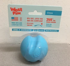 West Paw ZG070AQA Jive Small Blue Dog Toy