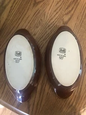 Hall Set Of Two Au Gratin Vtg Dishes