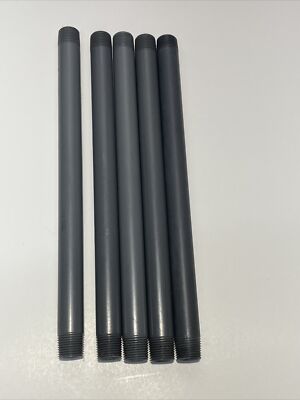1/2'' x 12'' PVC Sch.80 Threaded Nipple (2pc LOT) Factory New - Made in USA