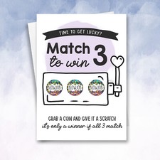 Personalised Blow Job Scratch Card Funny Birthday Surprise for Boyfriend husband