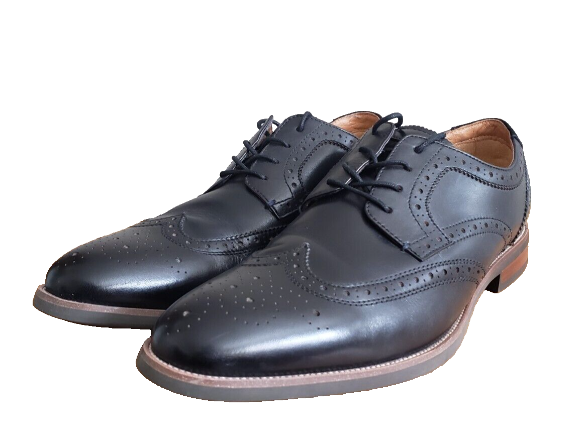 Florsheim Comfortech Ortholite 11937-001 Black Wingtip Dress  display picture 3