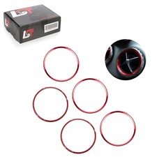 5x Lüftungsringe Blende Lüftungsdüsen Zierringe Rot für MERCEDES B-KLASSE W246 5x Lüftungsringe Blende Lüftungsdüsen Zierringe Rot für MERCEDES B-KLASSE W246