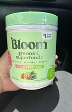 Bloom Greens & Superfoods Powder, Strawberry Kiwi, 10.24 oz, Exp 12/26