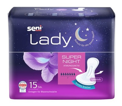 SENI Lady Inkontinenzeinlage super night 12x15 ST