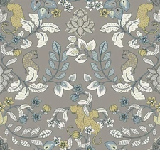 YK72134_Scott Living3 Abstract, Brushstroke Pale Gray Fine Decor Wallpaper
