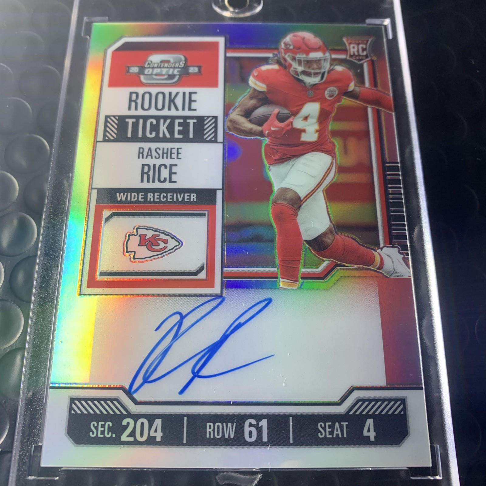 2023 Panini Contenders Optic - Rookie Ticket RPS Autographs Rashee Rice #129