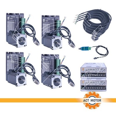 4 Axis Kit Nema23 Closed Loop StepperMotor 4A 2,8Nm & Treiber CS57 & 36VNetzteil
