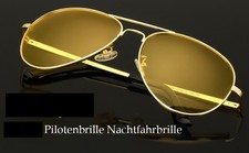Pilotenbrille Nachtsichtbrille für Autofahrer Nachtfahrbrille Nachtbrille Metall