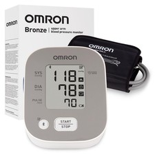 OMRON Bronze Blood Pressure Monitor & 9-17" Cuff Size | Single Unit, White