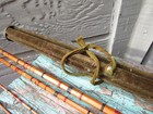 Vtg Fly Fishing Rod with Skeletal Cradle 4-piece 3 Section 9 ft Hexagonal Bamboo — photo 9