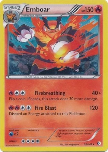 Pokémon TCG - Emboar - 26/149 - Alternate Holo - Boundaries Crossed [Near Mint]