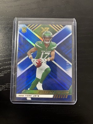 2022 Panini XR - Rookies #106 Garrett Wilson (RC) Blue /199 Jets