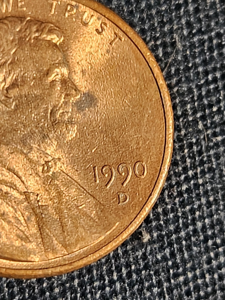 1990 D Penny Errors Struck Off Center, DDR | eBay