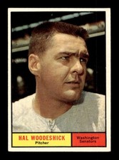 1961 Topps #397 Hal Woodeshick Senators EX+ *2y