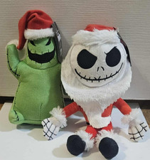 Disney Nightmare Before Christmas 7" Oogie Boogie and 9" Santa Jack Mini Plush
