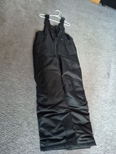 Cat and Jack Kid Unisex SMALL Black Warm Outerwear Snow Bibs Overalls NWOT