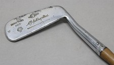 Antique Ladies Putter AG SPALDING  BROS Symetric w/Arrow Mark 34" Wooden Shaft