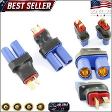 2pcs T-Plug to EC5 Adapter for RC Lipo Battery Solder-Free Convenience