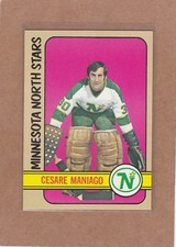 1972-73 TOPPS HOCKEY CESARE MANIAGO #104 NORTH STARS EX+ *A46820