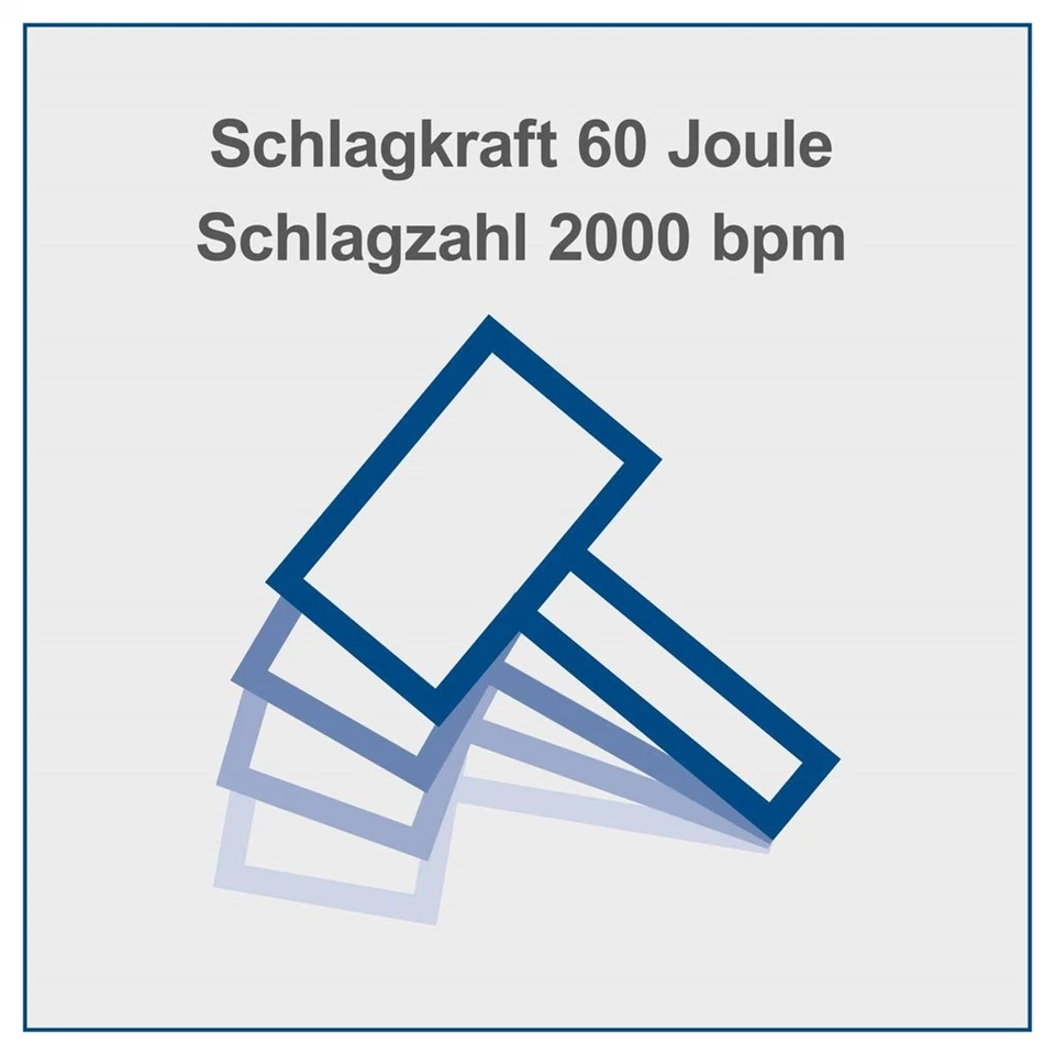 Scheppach Elektro Abbruchhammer AB1900 Spitzmeißel Flachmeißel & Koffer |1900W - Bild 4 von 4