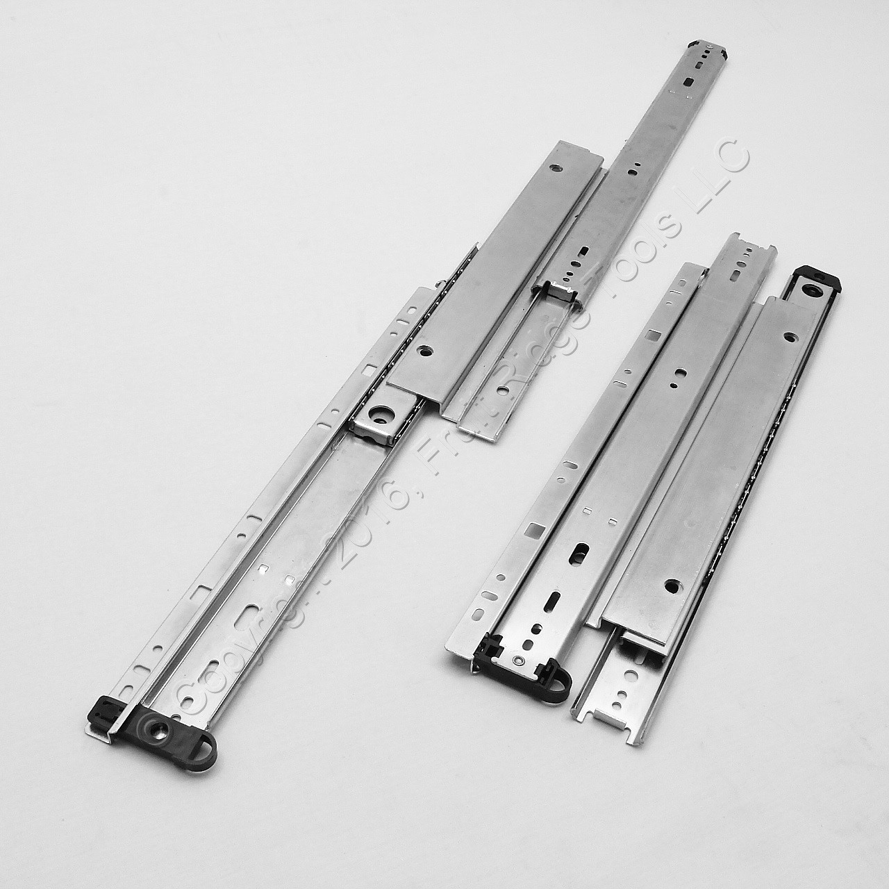 Glide Rite 16" Side Mount Heavy Duty Full 150-lb Extension Drawer Slides 1-pair