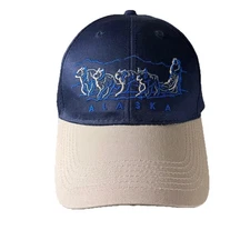 Vintage Alaska cap hat adjustable Dog Sled NEW Artic Circle enterprises %100 Cot