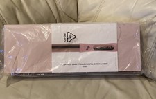 New L'Ange Le Spirale 32mm Titanium Digital Hair Curling Wand Blush Pink