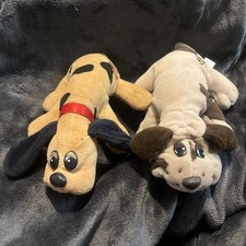 Vintage 80s 1984-86 Tonka Pound Puppies Lot 2 Dogs Plush Stuffed Animals