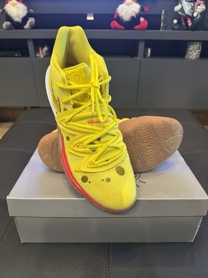 Nike Kyrie 5 バスケットボールシューズ レッド/イエロー Nike Kyrie 5 GS SpongeBob SquarePants Yellow/Red Basketball Shoes