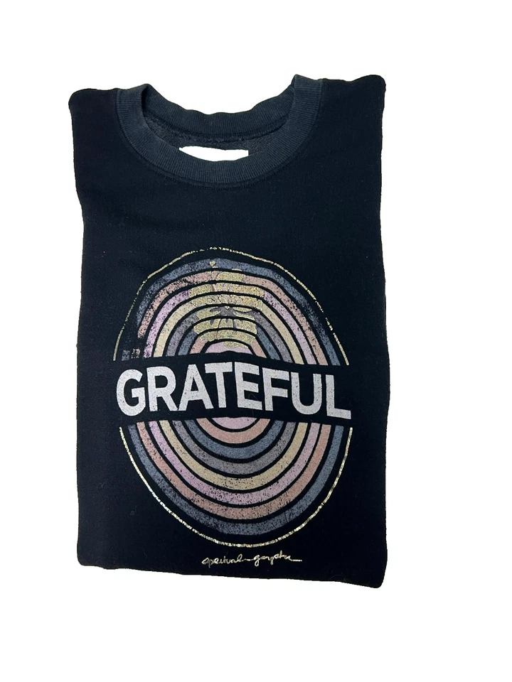 Spiritual Gangster Grateful Medallion Sweatshirt Black Much Loved Condition SZ M - Image 4 of 4