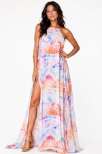 Show Me Your Mumu Multicolored Bronte Salvation Mountain Maxi Dress Size Medium