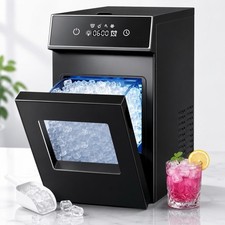 Nugget Smart Pebble Ice maker Countertop with LCD Panel,4 min Making, 26lb/24h
