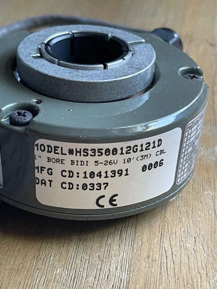 DYNAPAR HS350012G121D EJE HUECO CODIFICADOR 1" DIÁMETRO 5-26V 10' NUEVO Foto 3 de 4