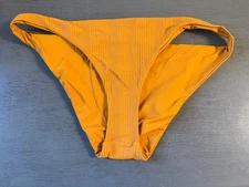 NEW  gold ribbed   L SPACE swimsuit bikini bottom size XL