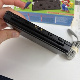 New Nintendo 3DS: Black Mario Friday Edition Console In Box US Model Charger